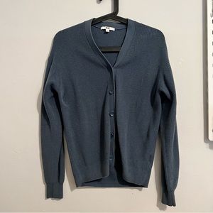 Uniqlo Blue Button Cardigan Small